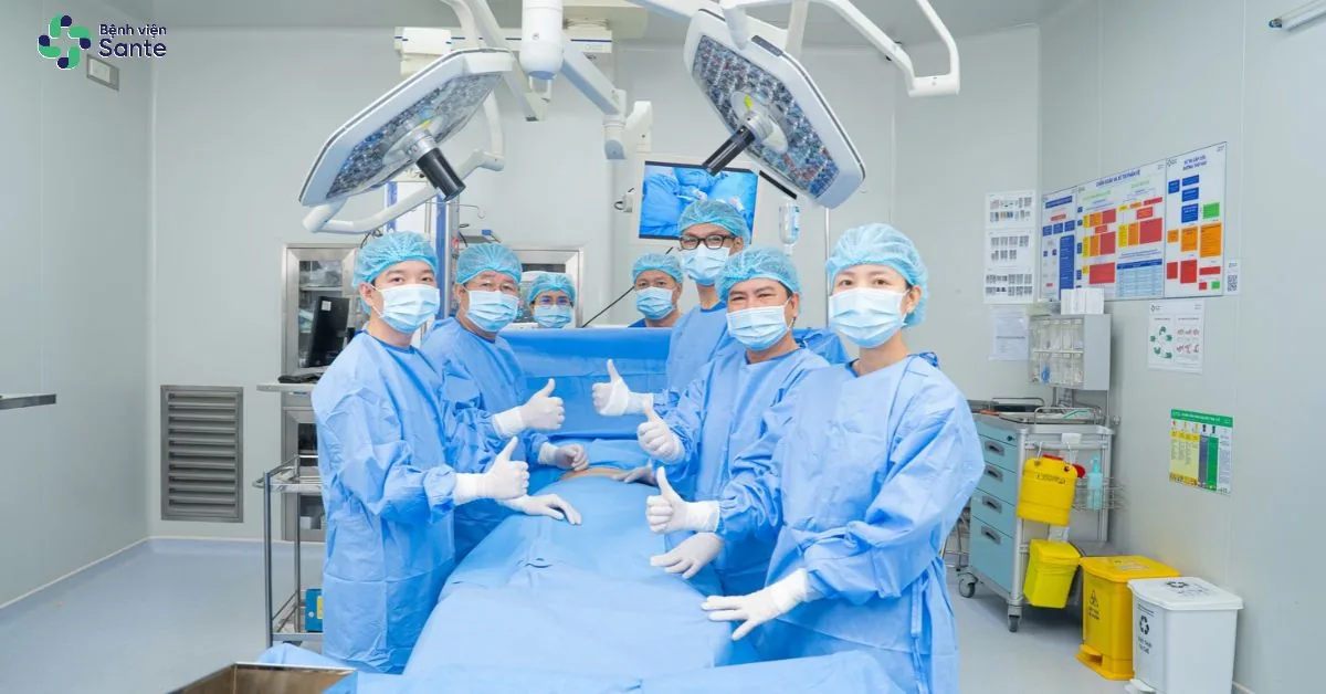 ISO 6 Class 1,000 certified sterile positive-pressure operating suite dedicated to Orthopedics at Sante Hospital